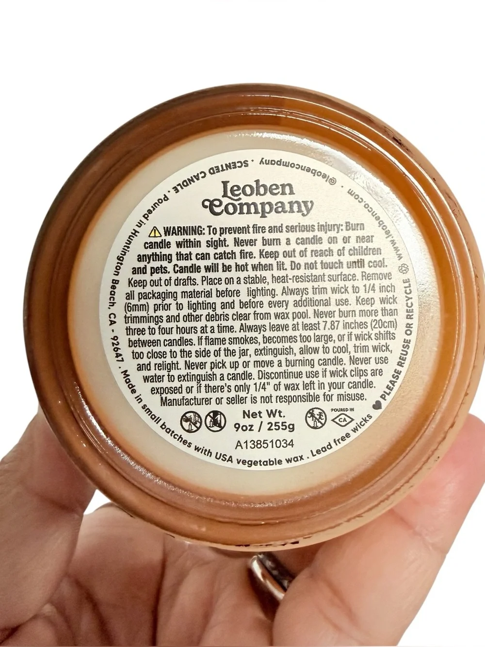 Leoben Company Vanilla Pumpkin Scented Candle